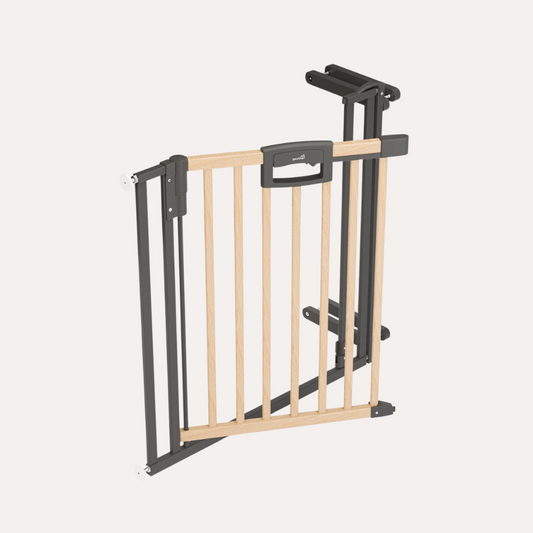 Pressure-fit Stair Safety Gate Easylock Plus for openings 84.5-92.5cm in wood/metal