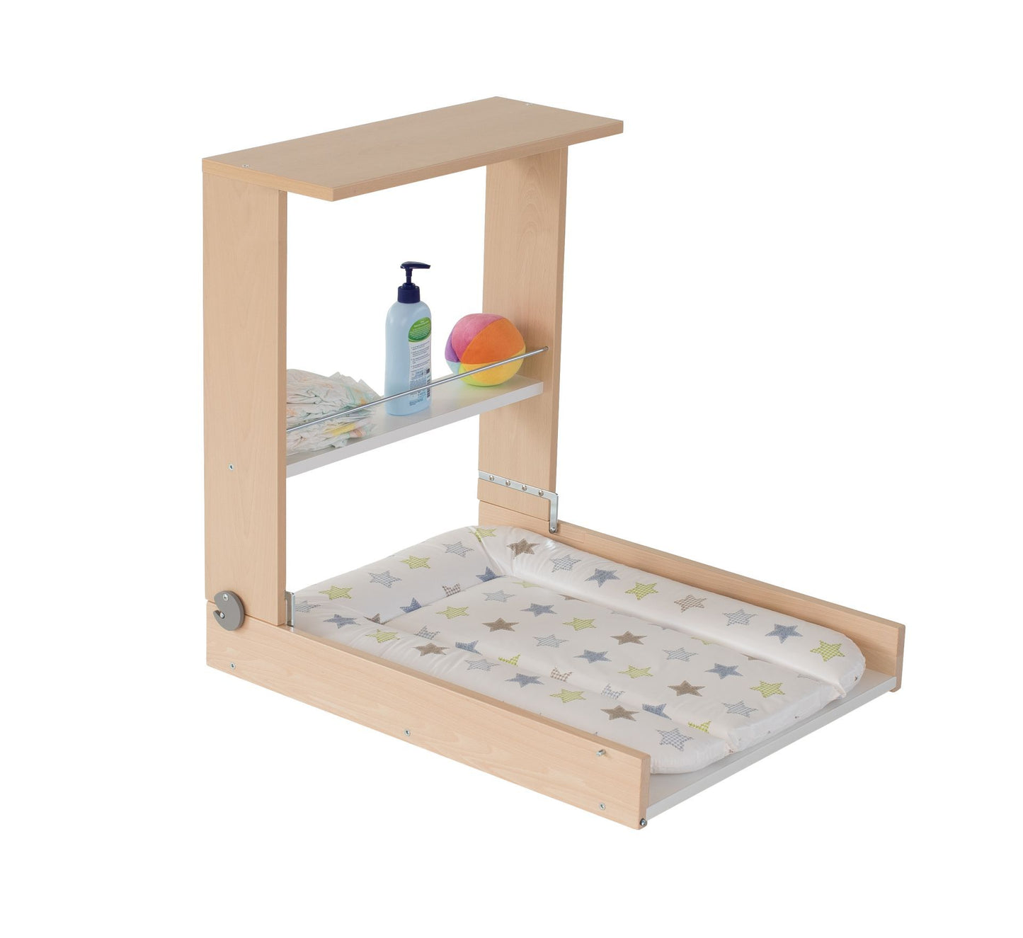 Wooden wall-mounted changing table Wicki